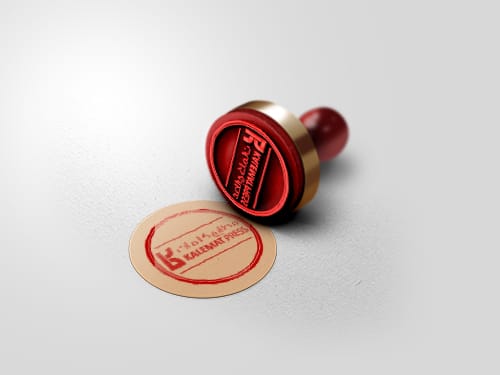 rubber stamp logo mockup orig