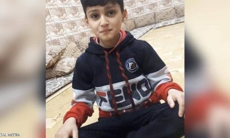 الطفل شاهين من ضحايا الجرائم في العراق