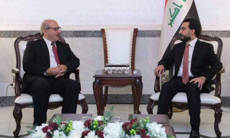 الخطيب برفقة الحلبوسي رئيس مجلس النواب العراقي